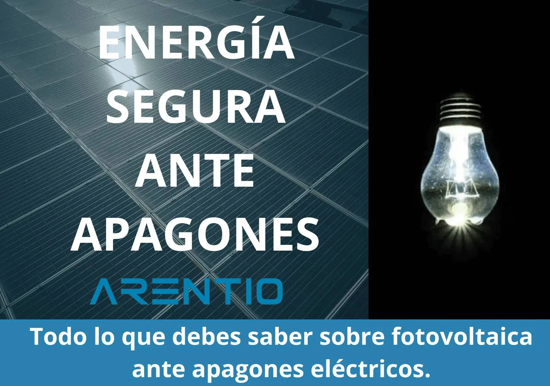 Paneles solares frente a apagones